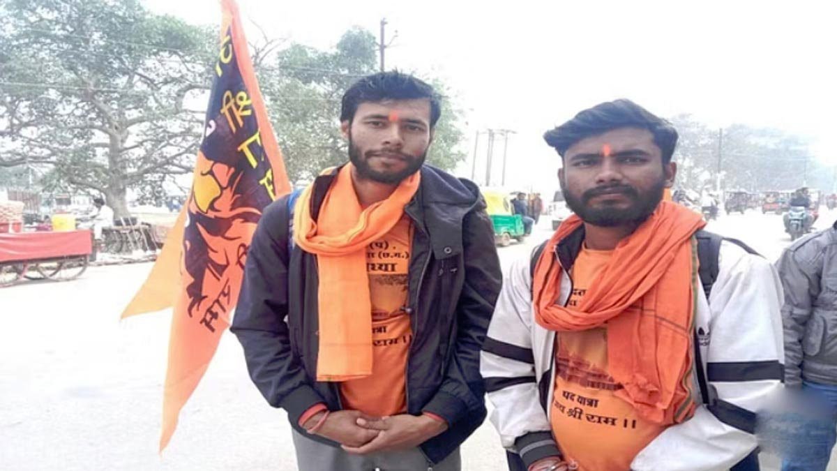 भगवान राम के दर्शन के लिए छत्तीसगढ़ से पैदल निकले रामभक्त, 800 किमी की यात्रा में 600 किमी की यात्रा हुई पूरी