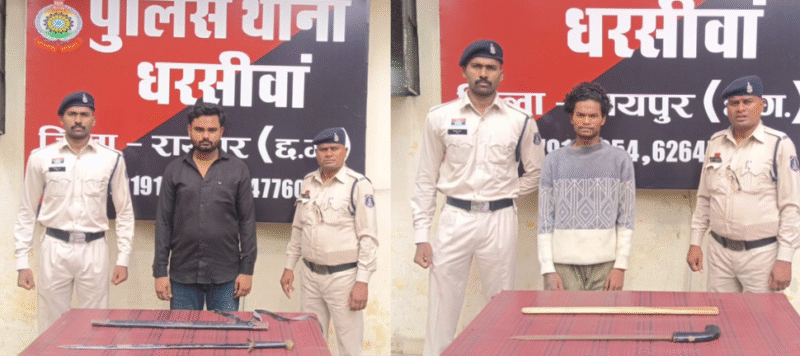 तलवार लहराने वाले संदिग्धों को पुलिस ने भेजा जेल