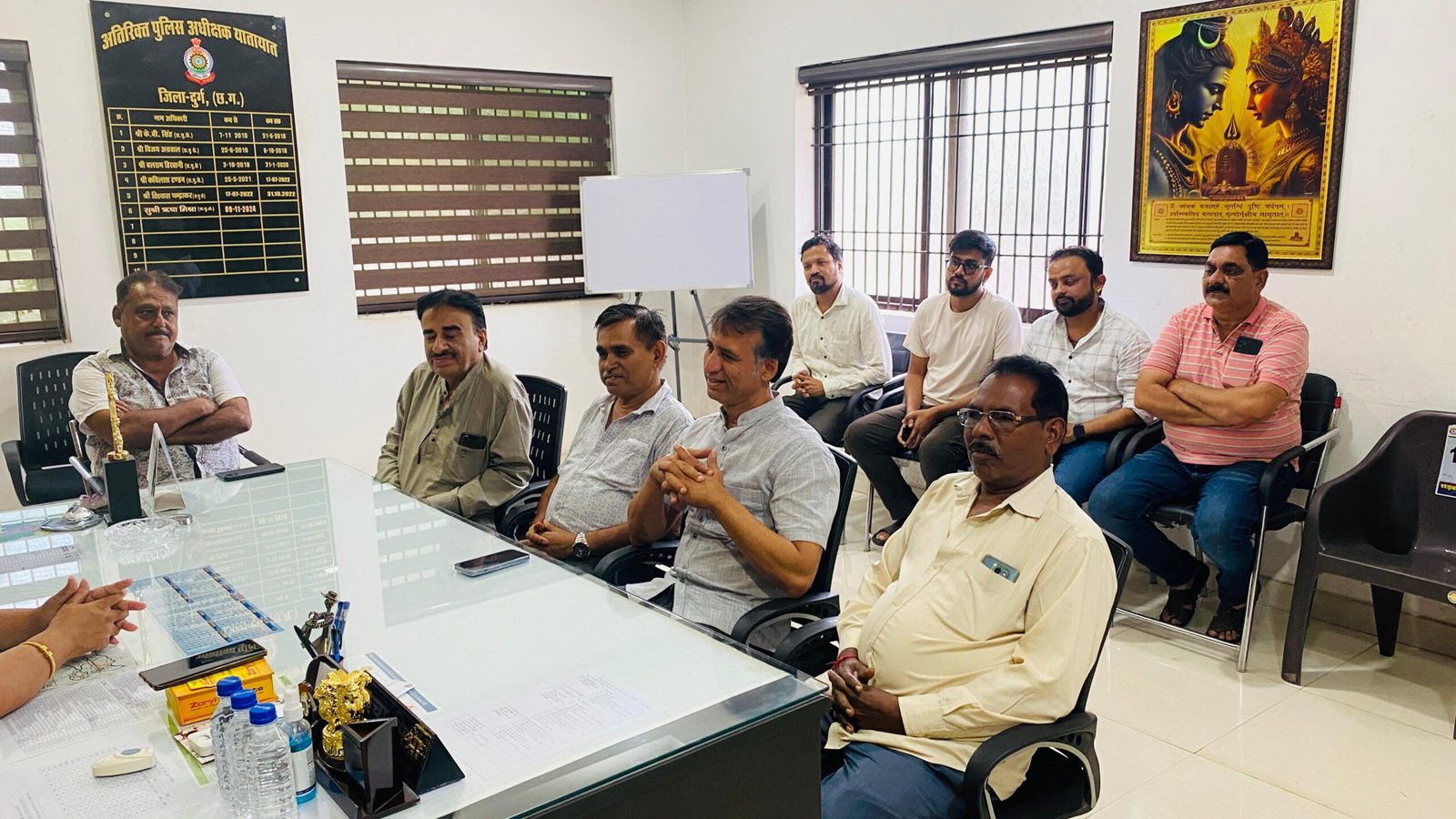 यातायात पुलिस दुर्ग: चैम्बर ऑफ कॉमर्स के साथ मार्केट व्यवस्था पर महत्वपूर्ण चर्चा