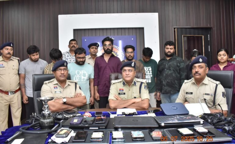 भिलाई में  International Cyber ठगी गिरोह का पर्दाफाश, 9 आरोपी गिरफ्तार