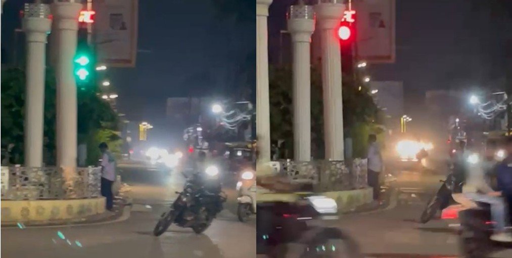 रायपुर में नशे की बढ़ती समस्या: कालीबाड़ी चौक में इंदिरा गांधी प्रतिमा के सामने नशेड़ी की शर्मनाक हरकत