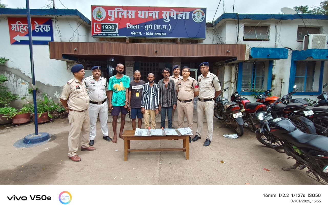 सुपेला में कांच से गला रेतकर सोने का लॉकेट छीनने वाला आरोपी गिरफ्तार