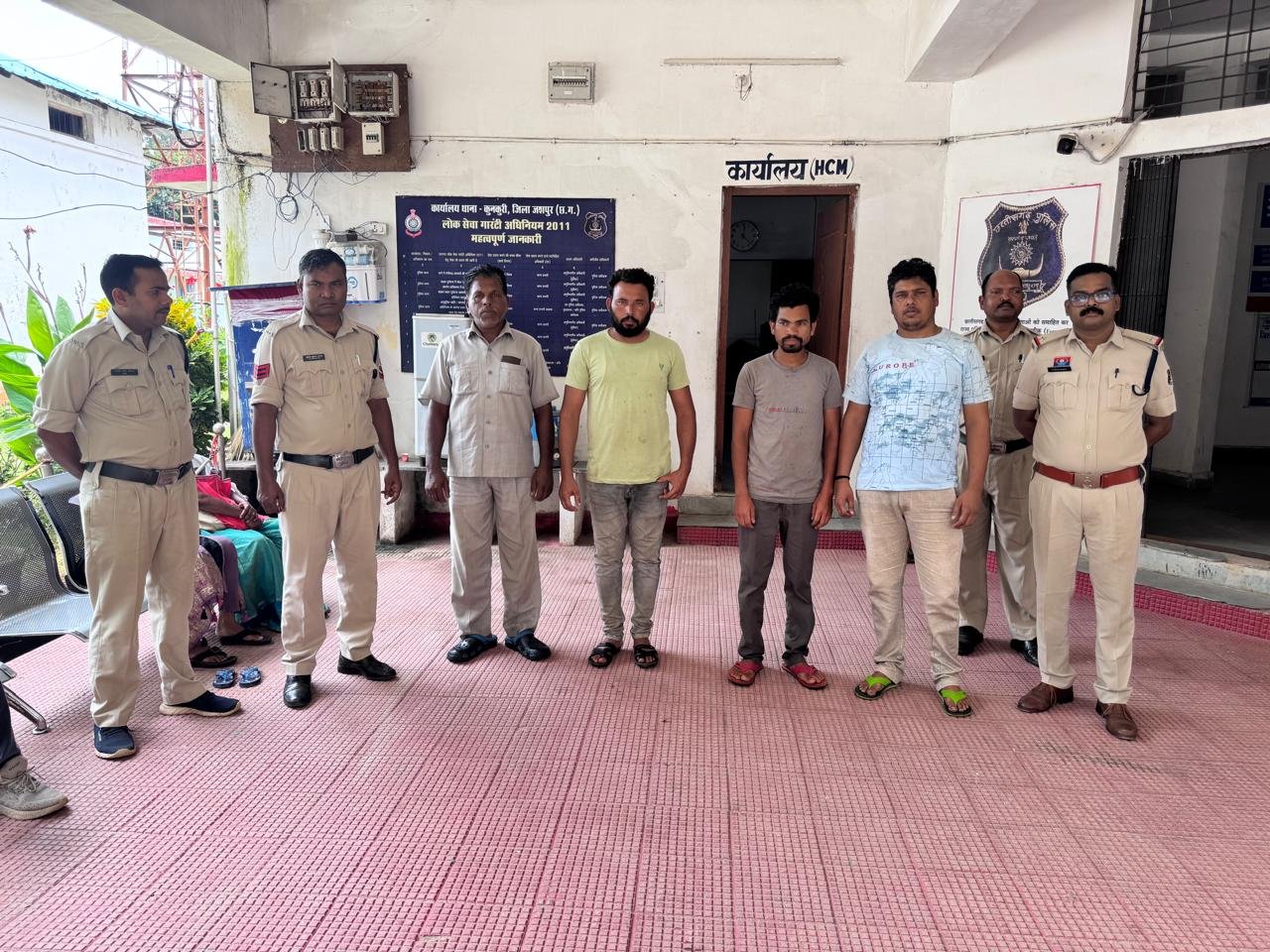 जशपुर पुलिस का भू-माफियाओं पर बड़ा प्रहार: 45 लाख की ठगी करने वाले चार आरोपी गिरफ्तार