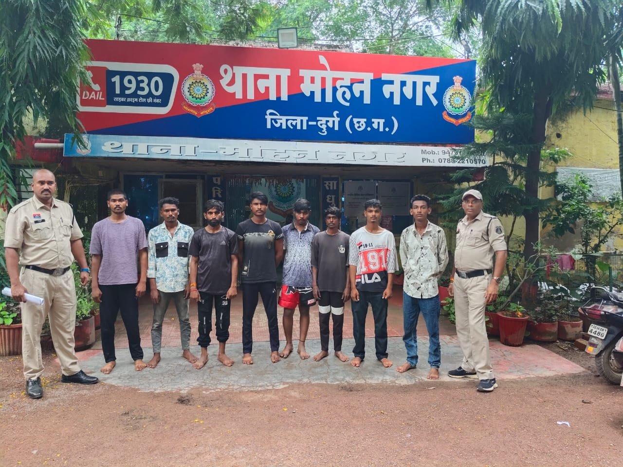 दुर्ग अनुविभाग: असामाजिक तत्वों के खिलाफ पुलिस की बड़ी कार्रवाई