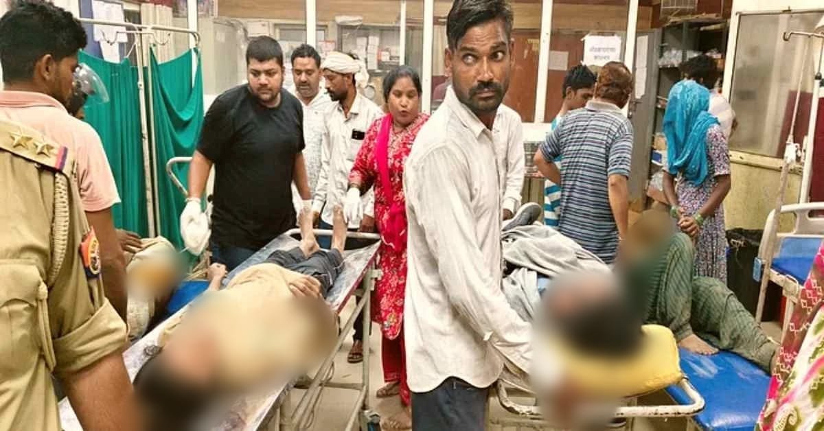 हाथरस में ट्रैक्टर-ट्रॉली पलटने से 13 मजदूर घायल, अस्पताल में इलाज जारी