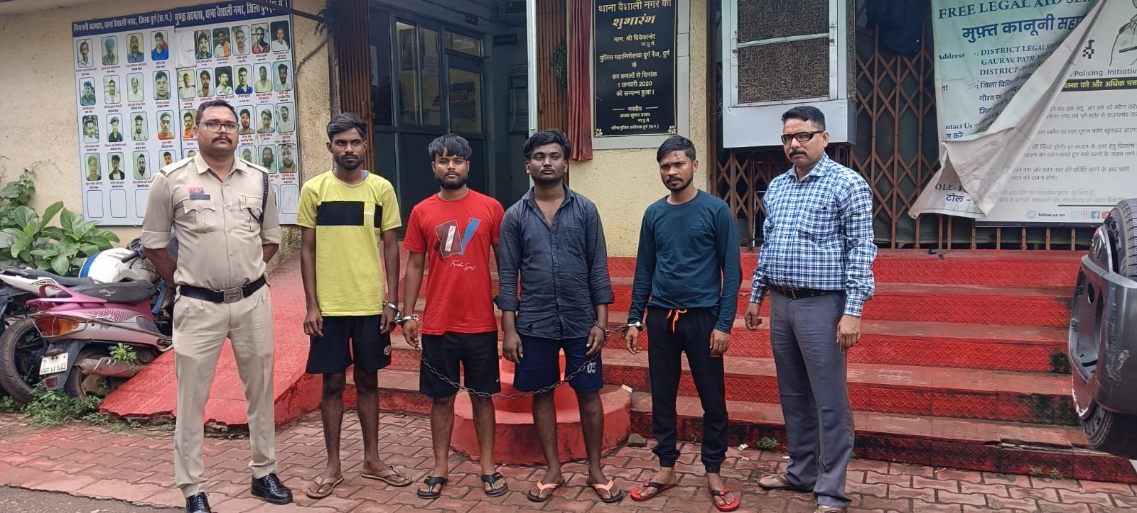 दुर्ग में हत्या की नीयत से हमला: चार आरोपी गिरफ्तार, पुलिस की सख्ती