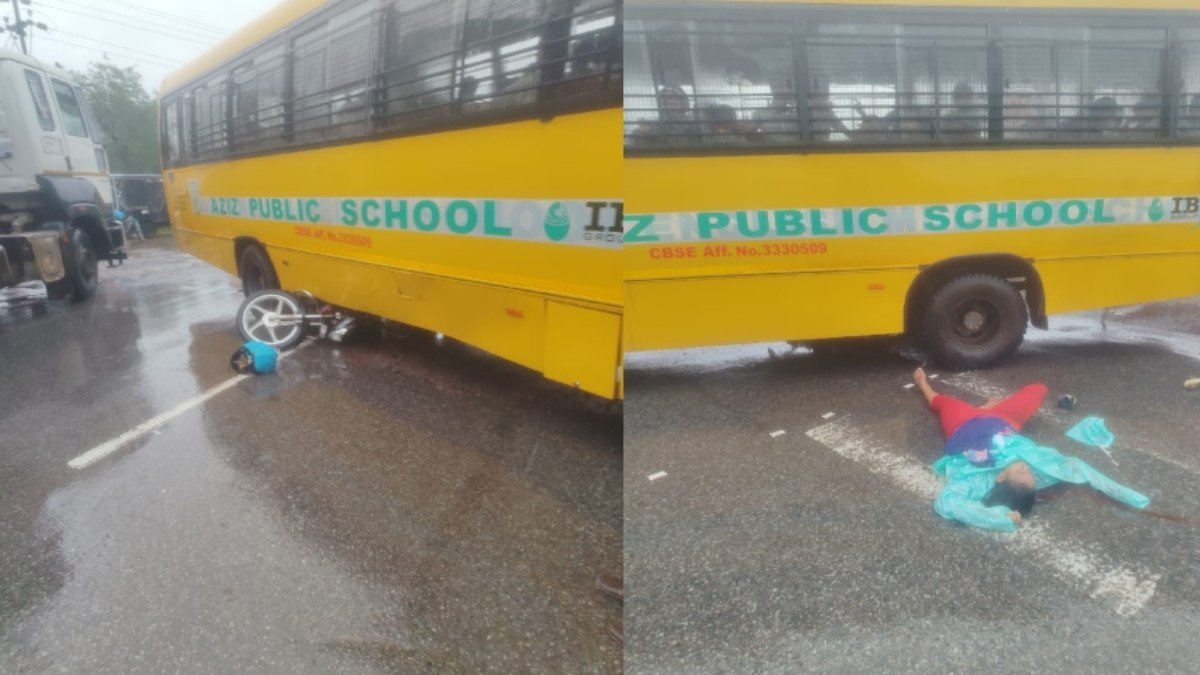 Rajnandgaon में दर्दनाक हादसा: स्कूल बस की चपेट में आने से B.Ed छात्रा की मौत