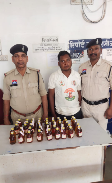 थाना खरोरा की बड़ी कार्रवाई: अवैध शराब के साथ आरोपी गिरफ्तार