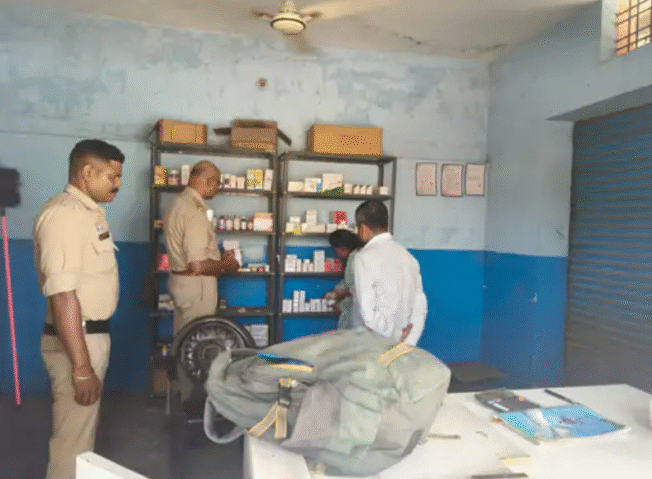 बिलासपुर में मेडिकल स्टोर सील: संचालक की जगह केयर टेकर बैठा था
