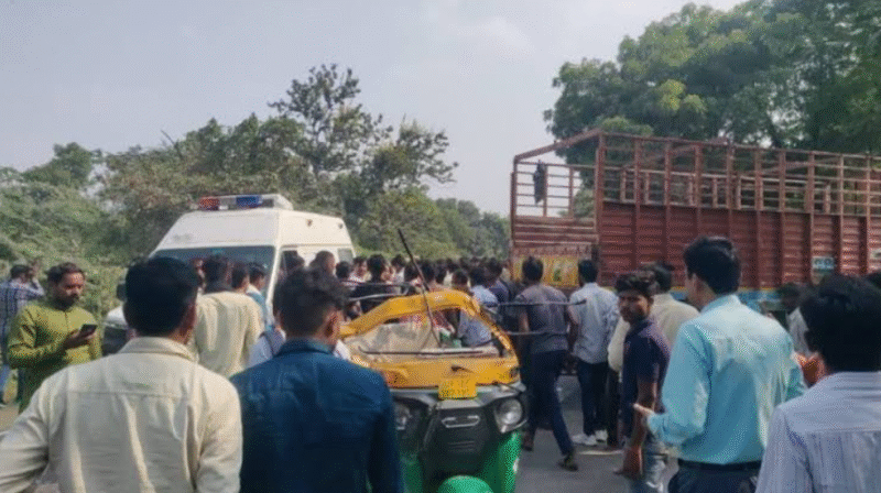 Bhilai में दर्दनाक सड़क हादसा: Tanker की चपेट में बुजुर्ग दंपति, महिला की मौके पर मौत