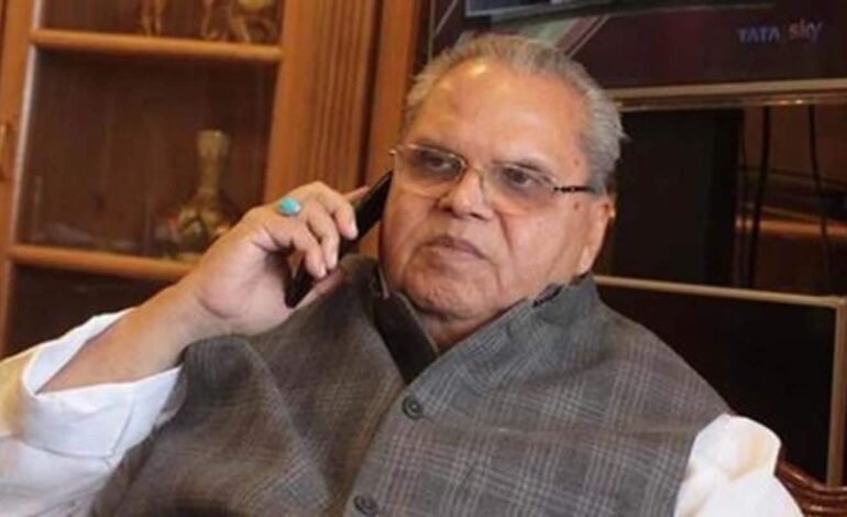 Ex. Governor चौधरी सत्यपाल सिंह मलिक का निधन, देश में शोक की लहर