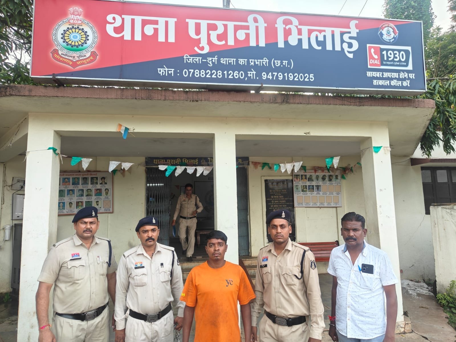 Bhilai-03 पुलिस की त्वरित कार्रवाई: सगे भाई ने की भाई की हत्या, चंद घंटों में आरोपी गिरफ्तार