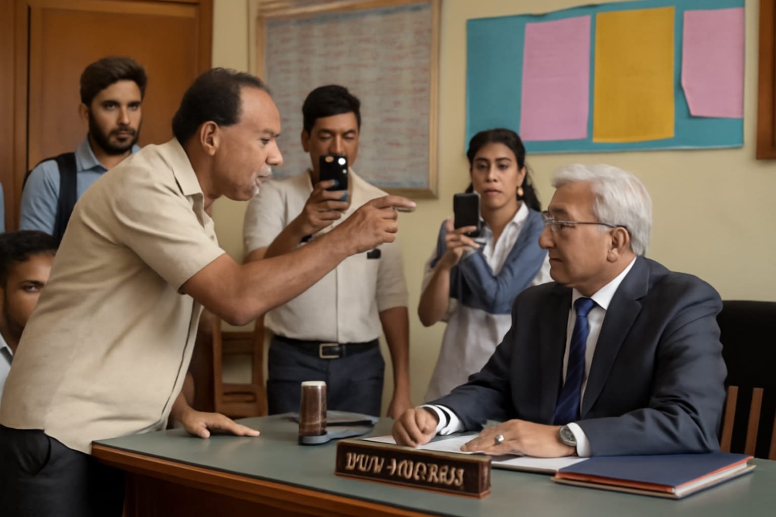 Baloda bazar में शिक्षक ने वरिष्ठ अधिकारी को किया अपमान, वीडियो वायरल