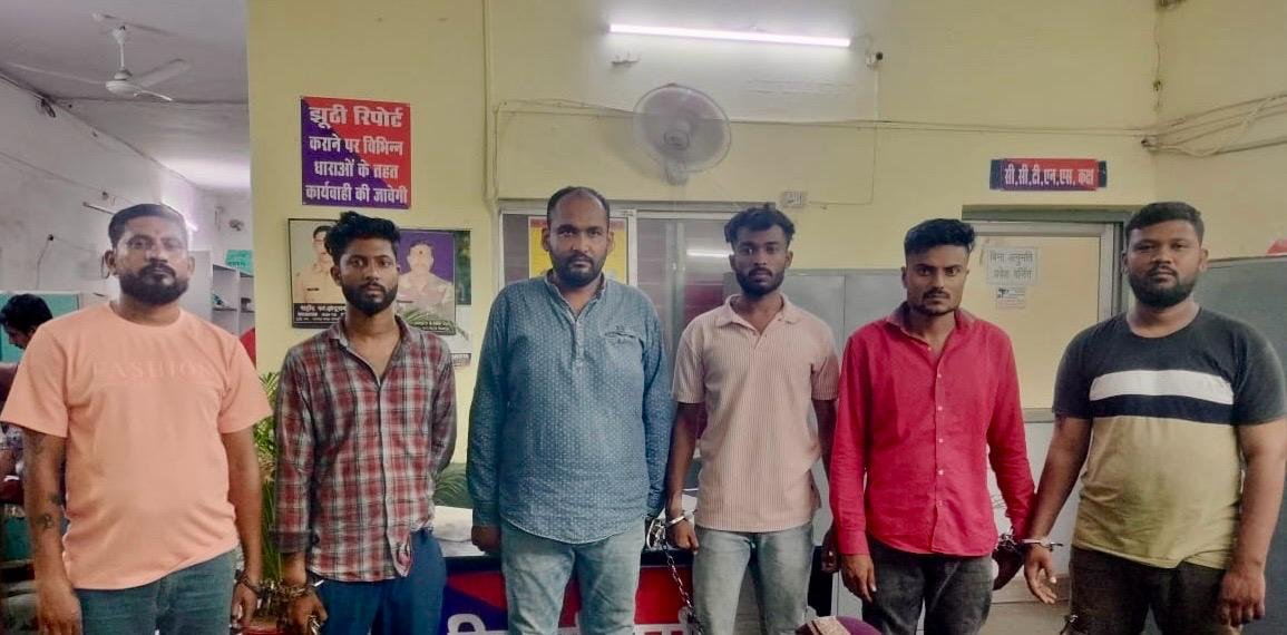 न्यायालय में गवाही देने पर जान से मारने की धमकी देने वाले हिस्ट्रीशीटर सहित आधा दर्जन आरोपी गिरफ्तार