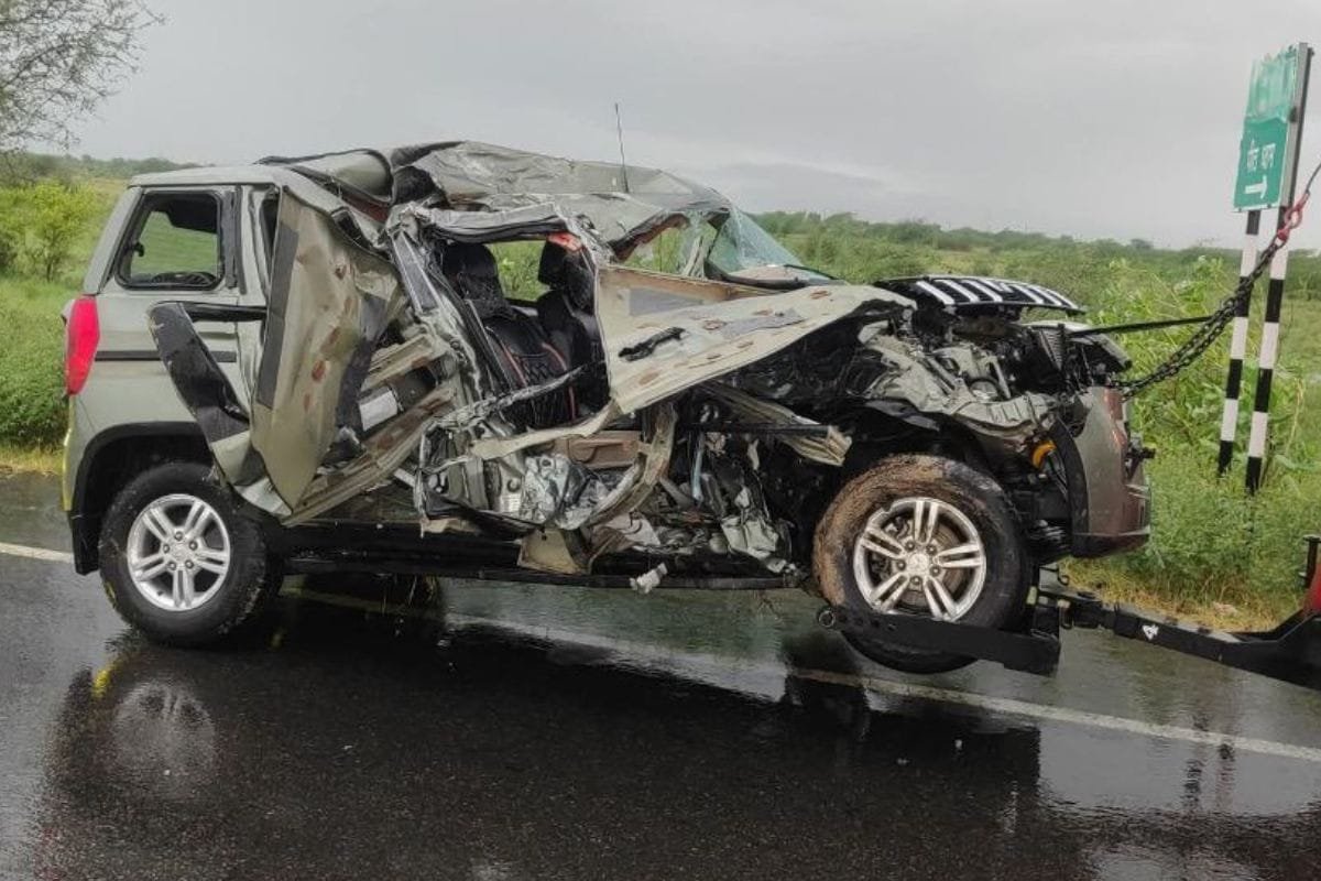 Didwana सड़क हादसा: पुष्कर दर्शन को जा रहे एक ही परिवार के 4 लोगों की मौत, SUV और बस की भिड़ंत में उड़े परखच्चे