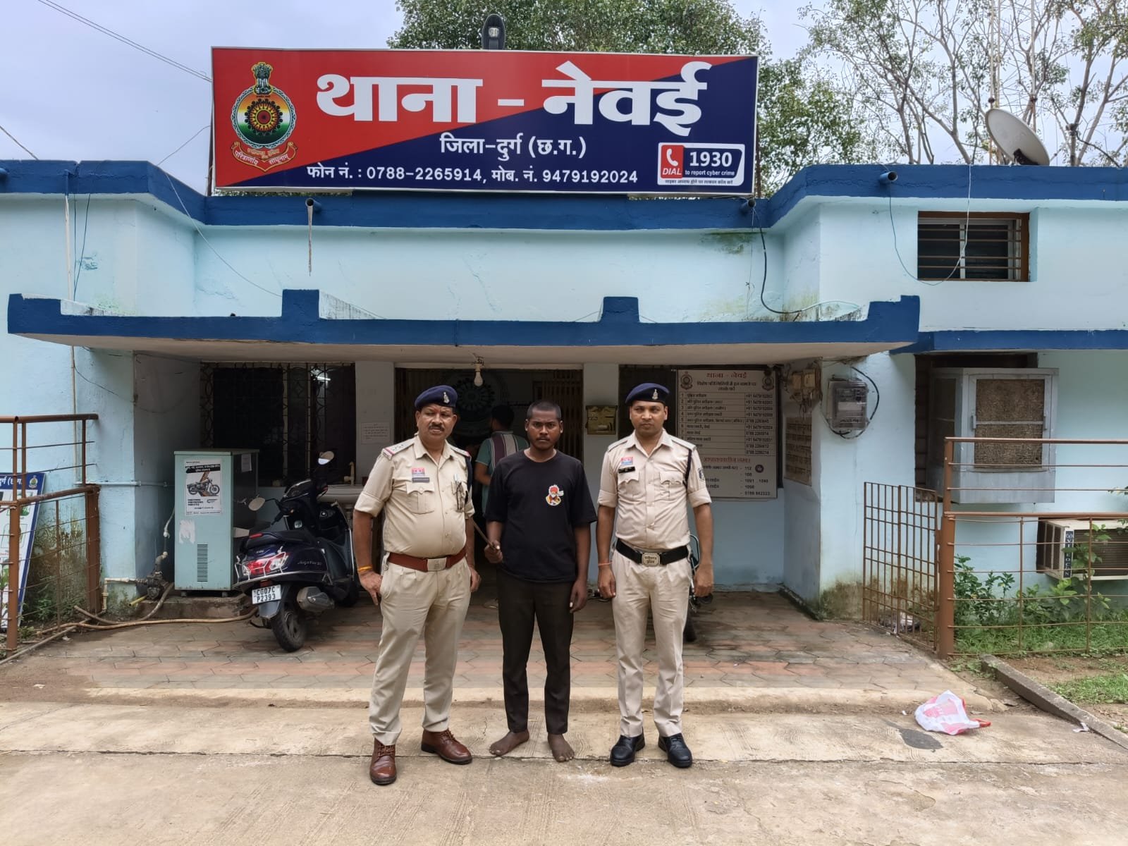 Durg:नेवई पुलिस की बड़ी कार्रवाई: धारदार चाकू से आतंक मचाने वाला गिरफ्तार