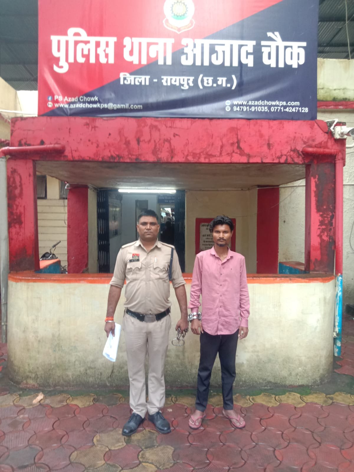 Raipur:चाकू लहराकर आम जनता को डराने-धमकाने वाला आरोपी गिरफ्तार