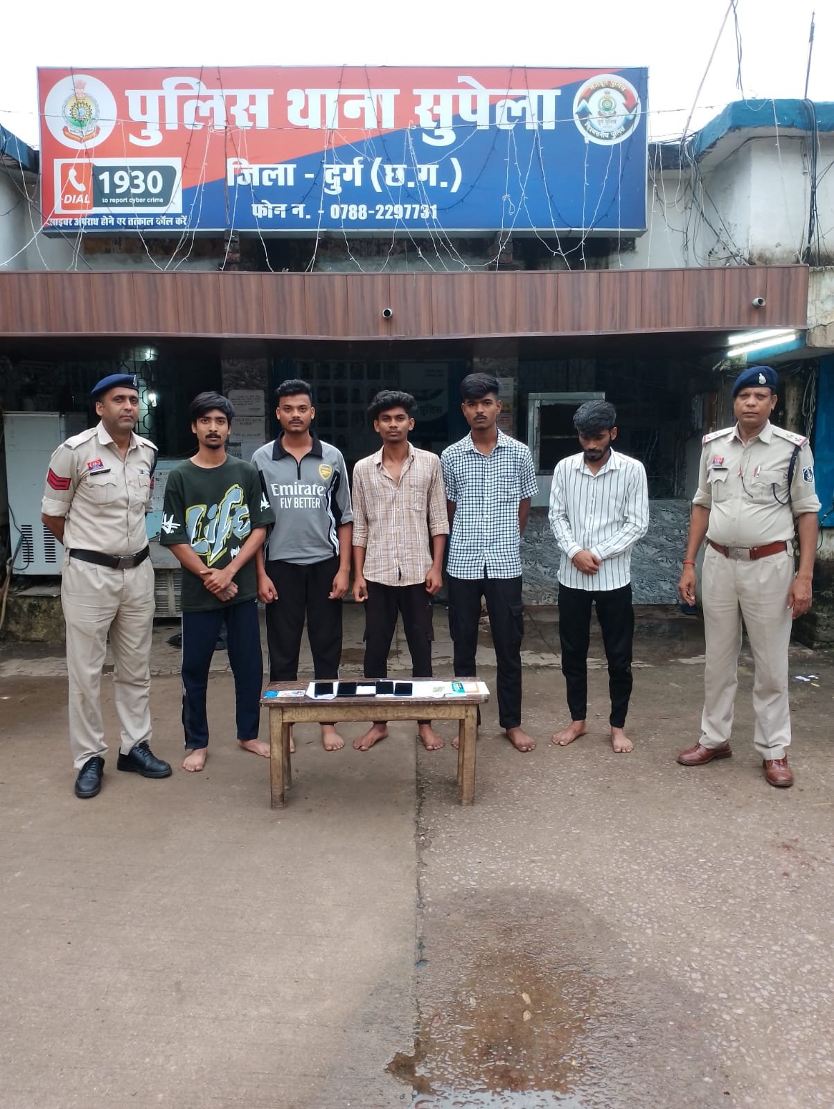 सुपेला Police की बड़ी कार्रवाई—Mule Account के जरिए साइबर धोखाधड़ी करने वाले पांच आरोपी गिरफ्तार