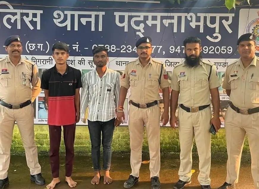 Chhattisgarh: Durg में 6 मंदिरों में चोरी करने वाले दो आरोपी गिरफ्तार