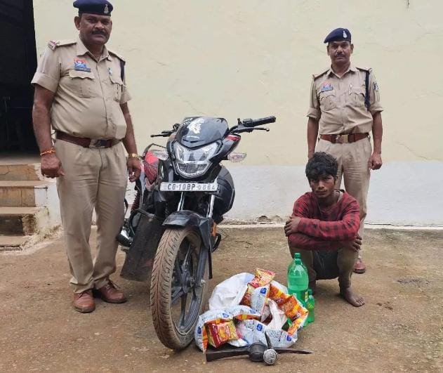 Bilaspur: सीपत पुलिस ने चोरी की वारदात का किया खुलासा, एक आरोपी और अपचारी बालक गिरफ्तार