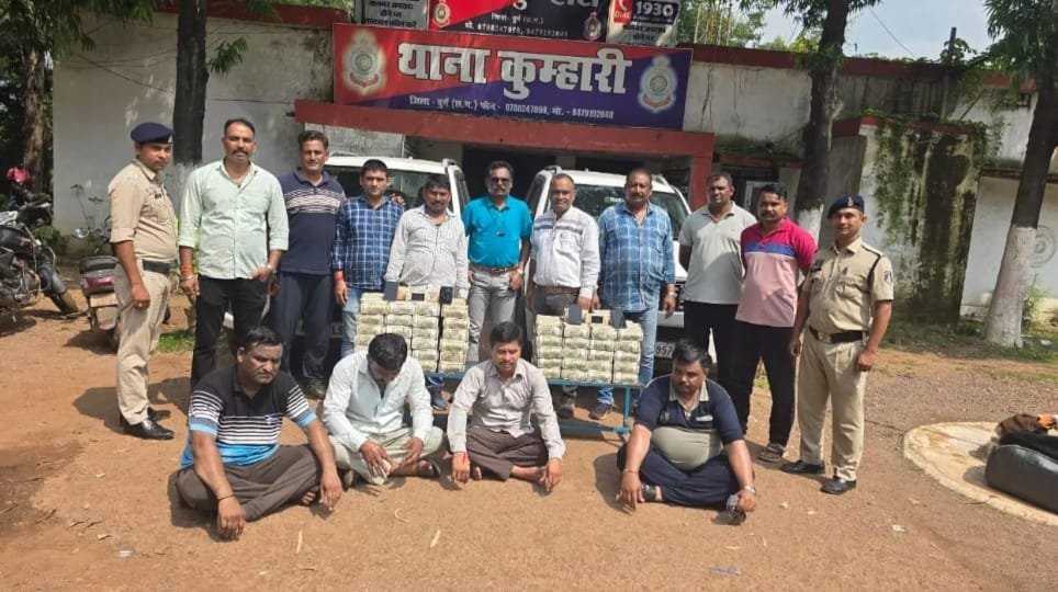 कुम्हारी में Police का छापा, स्कॉर्पियो से मिले 6 Crore 60 Lakh रुपये