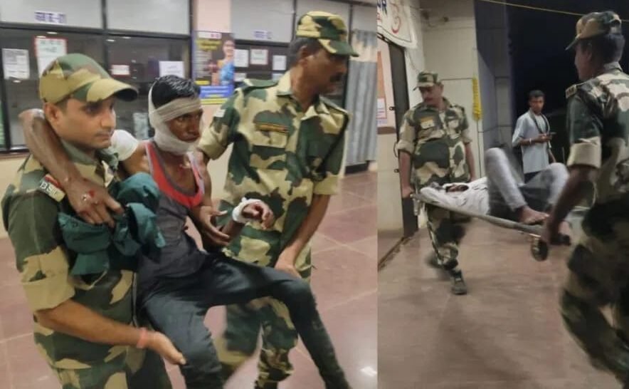 BSF जवानों की मानवता: सड़क हादसे में घायल तीन ग्रामीणों की बचाई जान