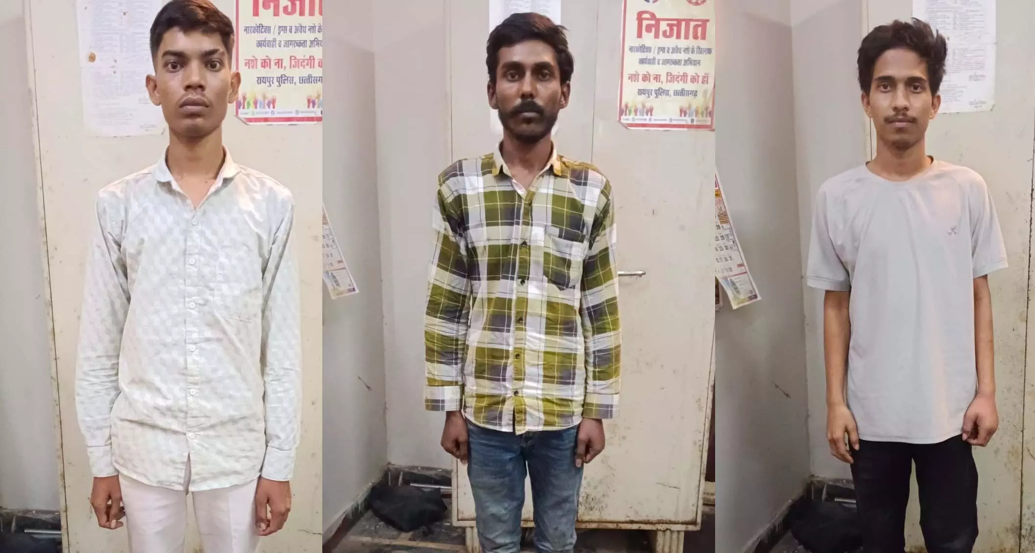 मोवा ओवरब्रिज लूटकांड का खुलासा: तीन बदमाश गिरफ्तार, चाकू की नोक पर दो वारदातों को दिया था अंजाम