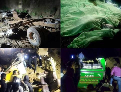 Himanchal Pradesh में भयानक हादसा: भूस्खलन की चपेट में आई बस, 15 लोगों की दर्दनाक मौत