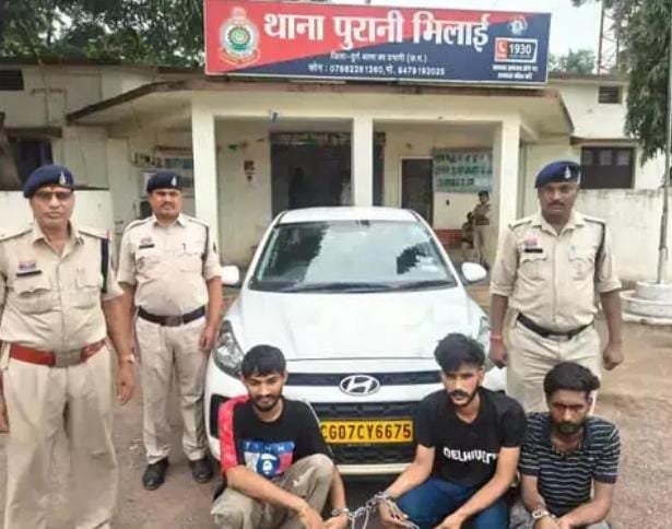 Bhilai में अफीम तस्करी का भंडाफोड़: तीन युवक गिरफ्तार, 147 ग्राम अफीम जब्त