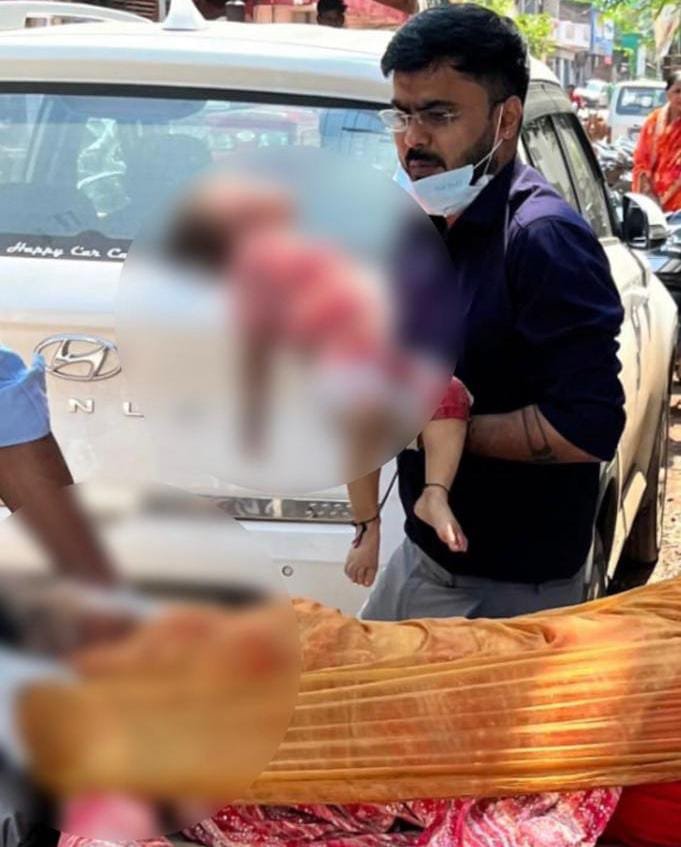 Durg के गया नगर में भीषण सड़क हादसा: माँ-बेटी की मौके पर मौत