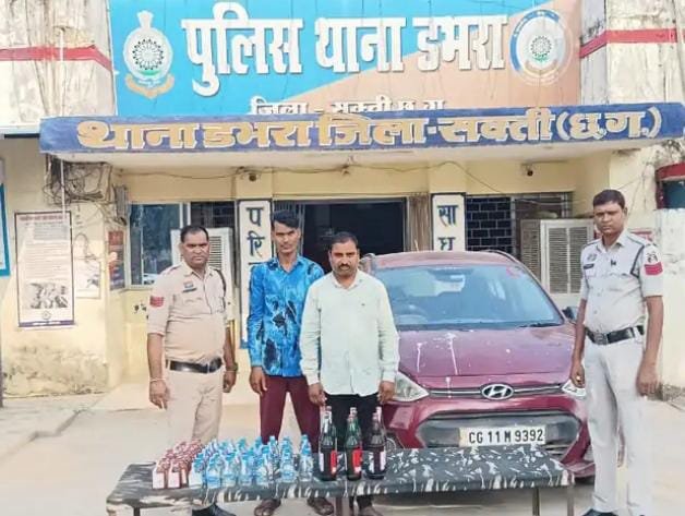 Janpur: अवैध शराब तस्करी का पर्दाफाश, दो गिरफ्तार