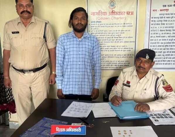 Mungeli: सोने के लॉकेट और नगदी चोरी करने वाला आरोपी गिरफ्तार