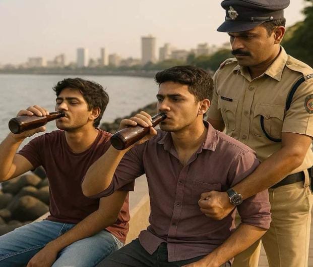 Raigarh: पब्लिक प्लेस पर शराब पीते 2 युवक गिरफ्तार