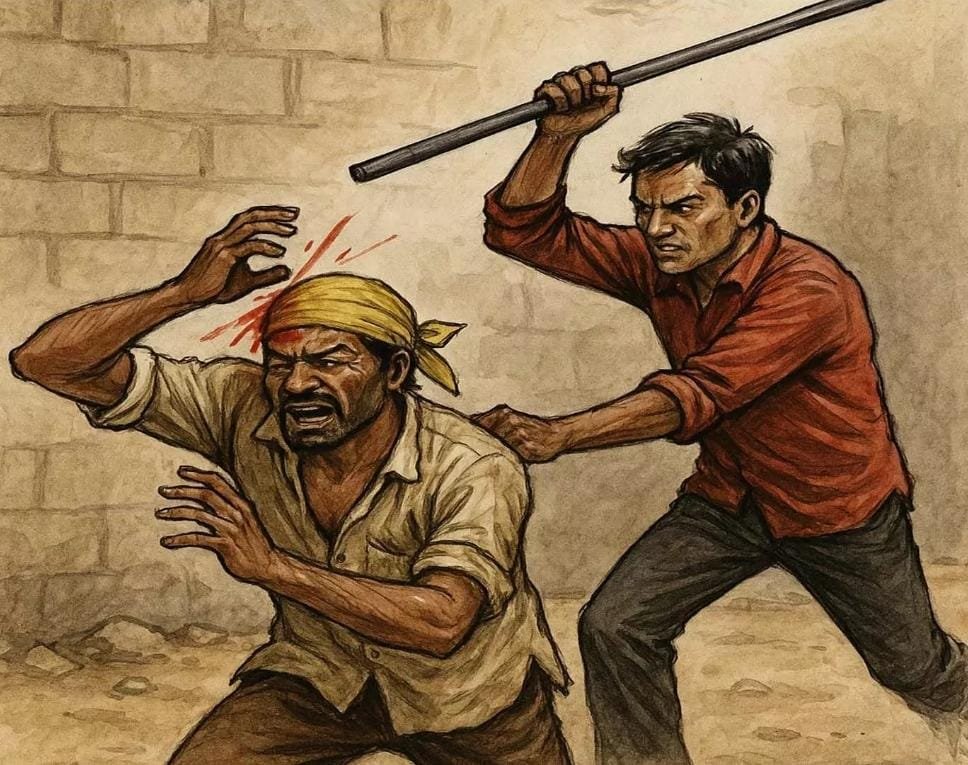 Raipur: मामूली विवाद में मजदूर पर लोहे की रॉड से हमला