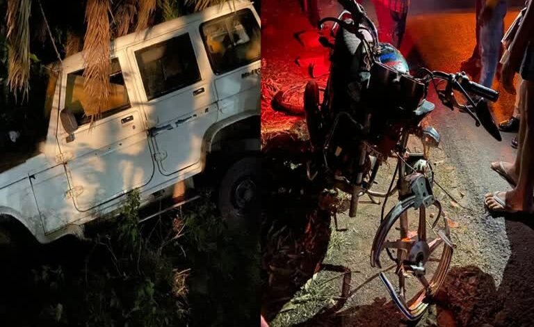 Rajnandgaaon नवरात्रि के आखिरी दिन सड़क हादसा, एक युवक की मौत – दो घायल