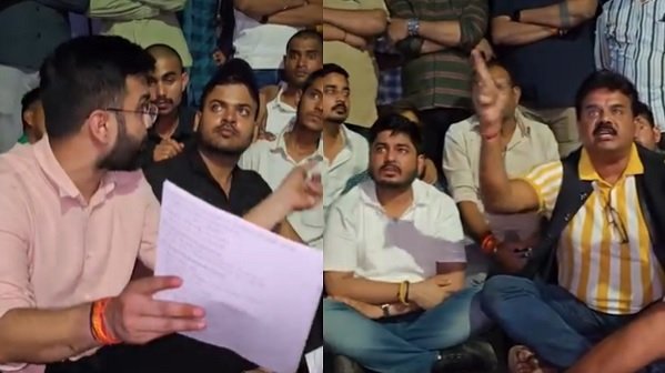 Bilaspur: GGU में छात्र निष्कासन के विरोध में एनएसयूआई का हंगामा, कुलपति निवास के बाहर जमकर प्रदर्शन