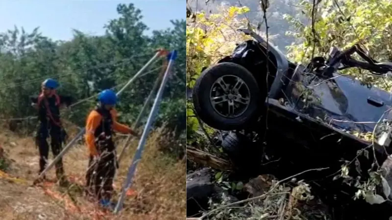 महाराष्ट्र के तम्हिनी घाट में बड़ा हादसा: 400 फीट गहरी खाई में गिरी SUV, हादसे में छह युवकों की मौत