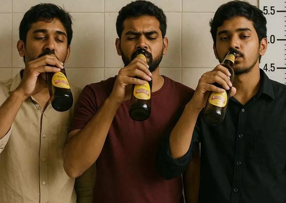 Raipur में खुले में शराब पीते तीन युवक गिरफ्तार