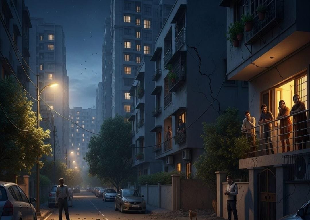 दिल्ली-एनसीआर सहित उत्तर भारत में भूकंप के तेज झटके, अफ़ग़ानिस्तान में केंद्र — कोई नुकसान नहीं