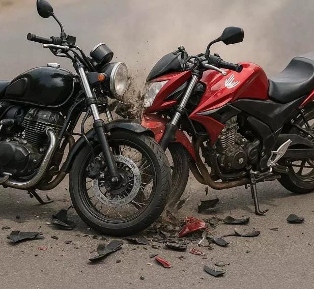 अभनपुर में दो बाइकों की आमने-सामने टक्कर, एक की मौत, चार घायल