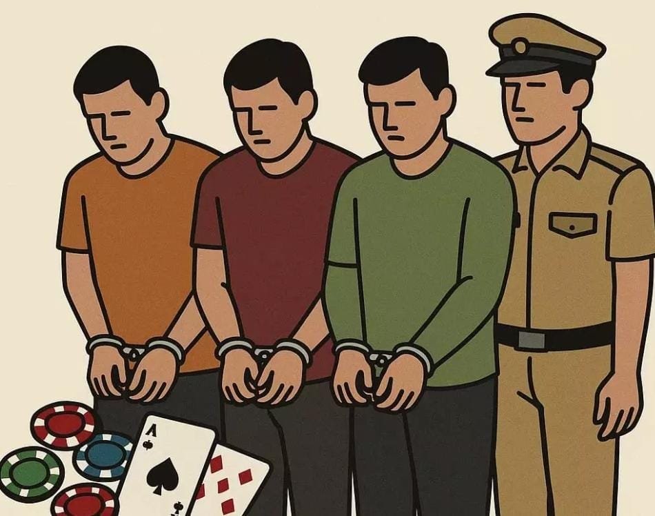 Raipur: झंडा चौक में खुलेआम जुआ खेलते 3 आरोपी गिरफ्तार