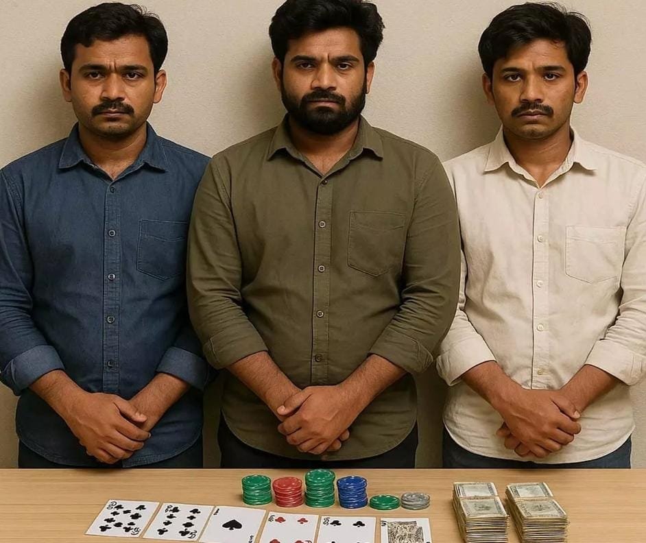 Raipur: धरसींवा पुलिस की जुआ फड़ पर रेड, तीन जुआरी गिरफ्तार