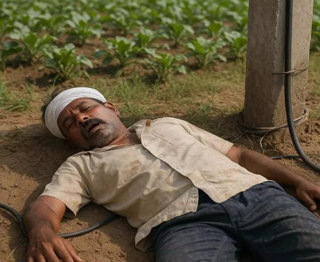 धनसुली गांव में बड़ा हादसा: करंट की चपेट में आकर किसान की मौत, पड़ोसी पर लापरवाही का मामला दर्ज