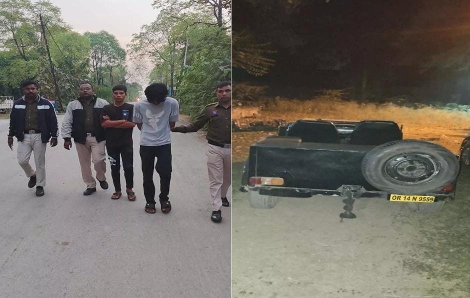 Bilaspur: ओवरब्रिज पर खतरनाक स्टंट करते दो युवक गिरफ्तार