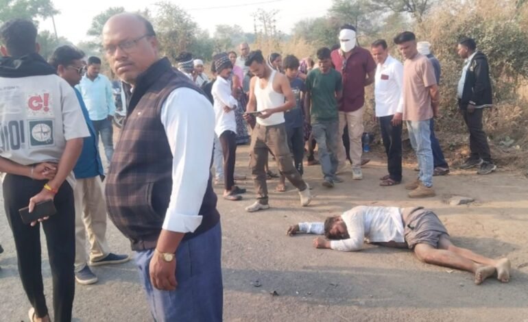 Chhattisgarh : सारंगढ़ में दर्दनाक सड़क हादसा, बाइक सवार की मौत