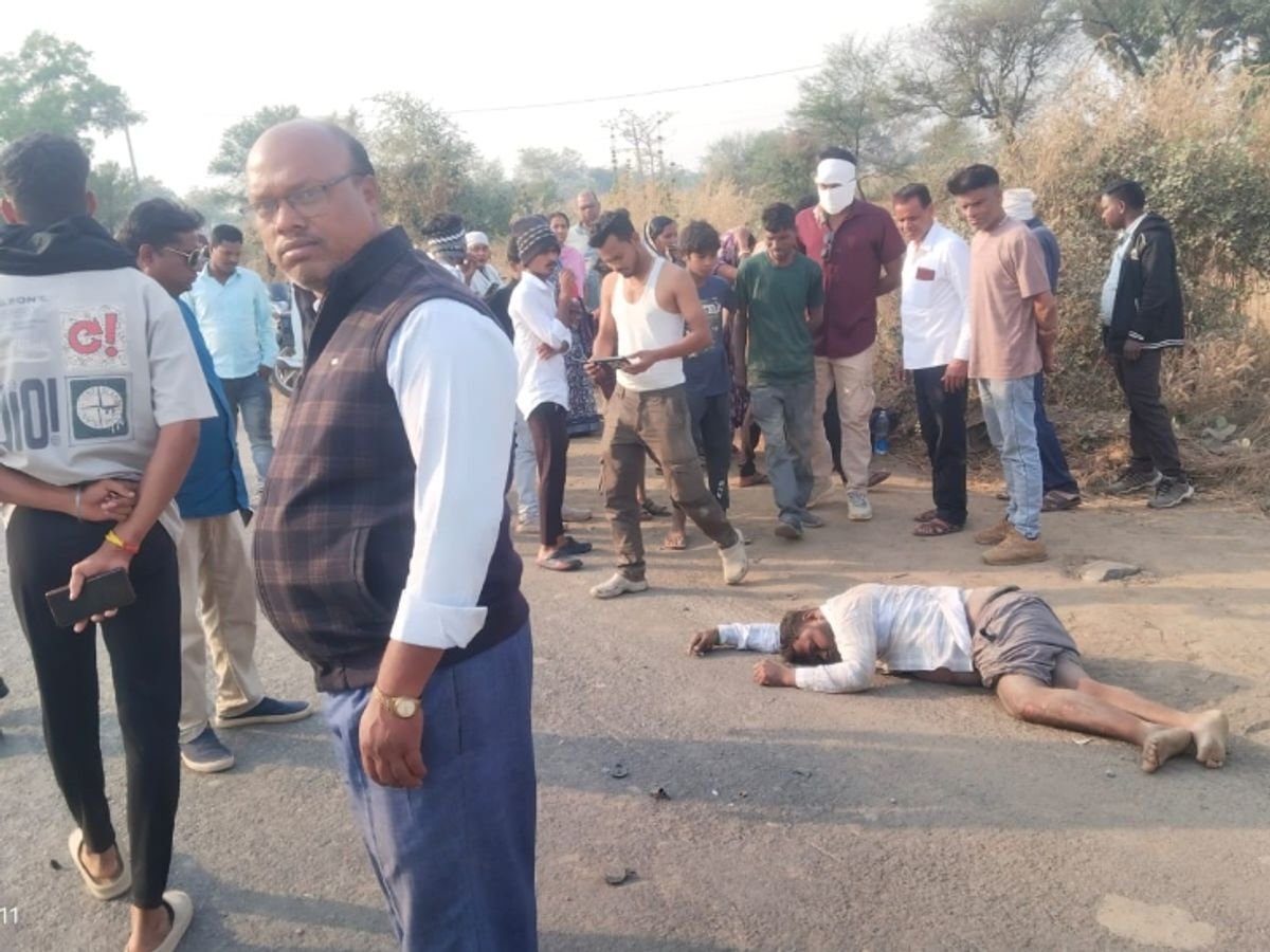 Chhattisgarh : सारंगढ़ में दर्दनाक सड़क हादसा, बाइक सवार की मौत