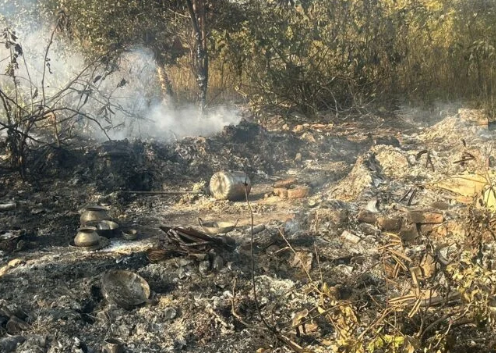 सुहेला में दर्दनाक हादसा, झोपड़ी में आग लगने से वृद्ध महिला की मौत, पुलिस जांच जारी