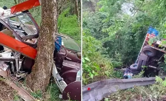 अरुणाचल में ट्रक 1000 फीट गहरी खाई में गिरा: 22 मजदूरों की मौत