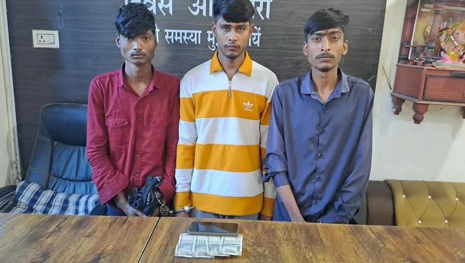 Bilaspur: सरकंडा पुलिस ने 24 घंटे में चोरी का मामला सुलझाया, तीन आरोपी गिरफ्तार