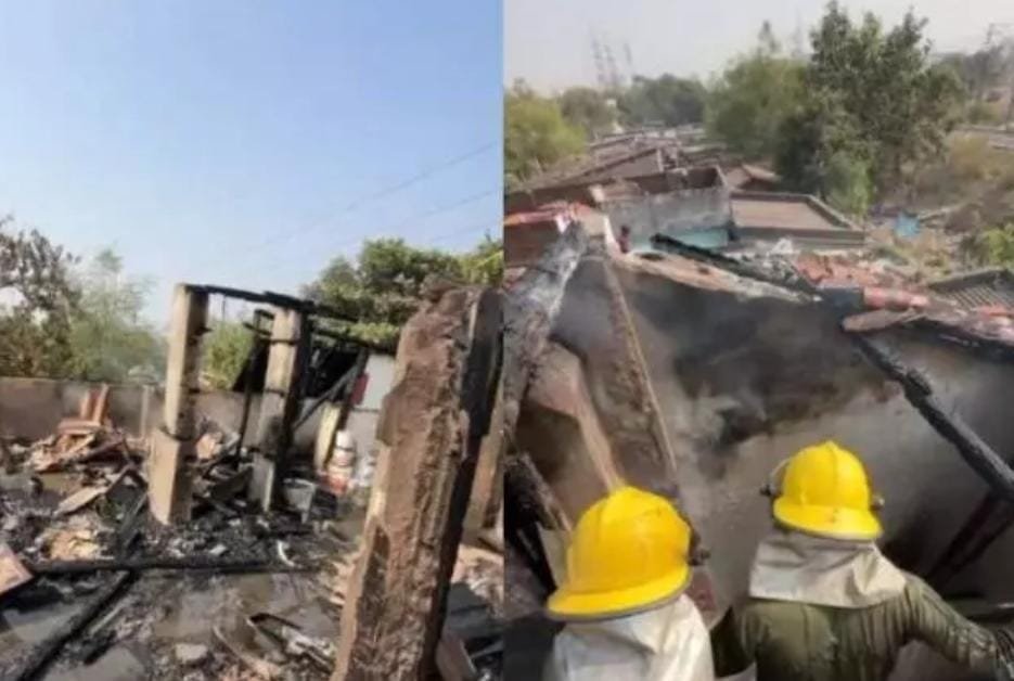 Raipur में भीषण हादसा: शॉर्ट सर्किट से मकान में लगी आग, एक के बाद एक फटे तीन गैस सिलेंडर
